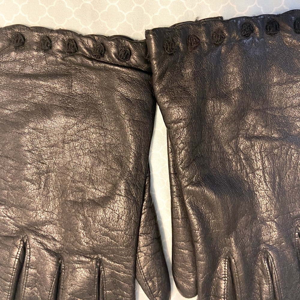 Vintage designer leather gloves